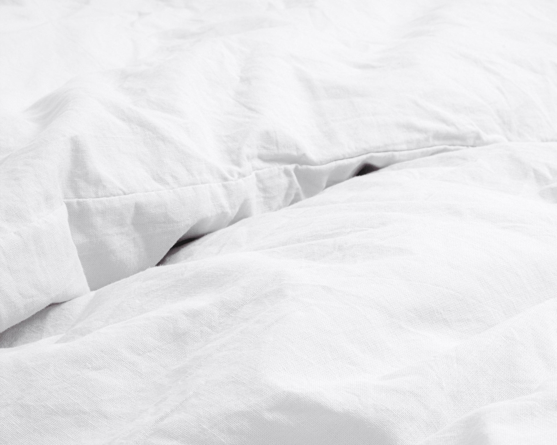 Bettbezug Stone washed White 140 x 220 cm - Palo24
