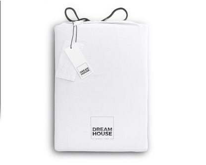 Bettbezug Stone Washed Weiss 135 x 200 cm - Palo24