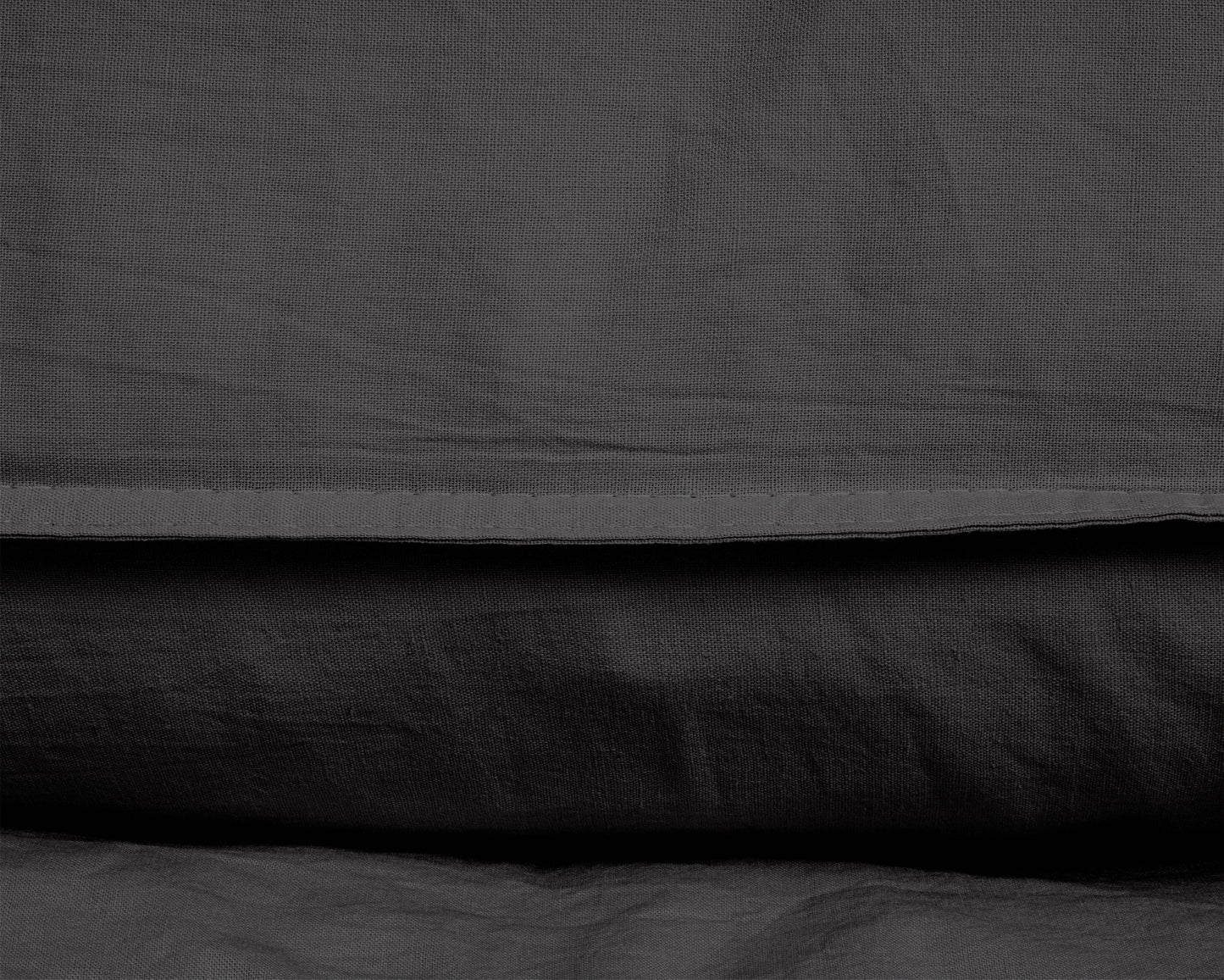 Bettbezug Stone washed Anthrazit 200 x 220 cm - Palo24