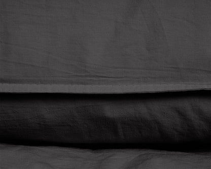 Bettbezug Stone washed Anthrazit 200 x 220 cm - Palo24