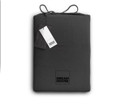 Bettbezug Stone washed Anthrazit 200 x 220 cm - Palo24