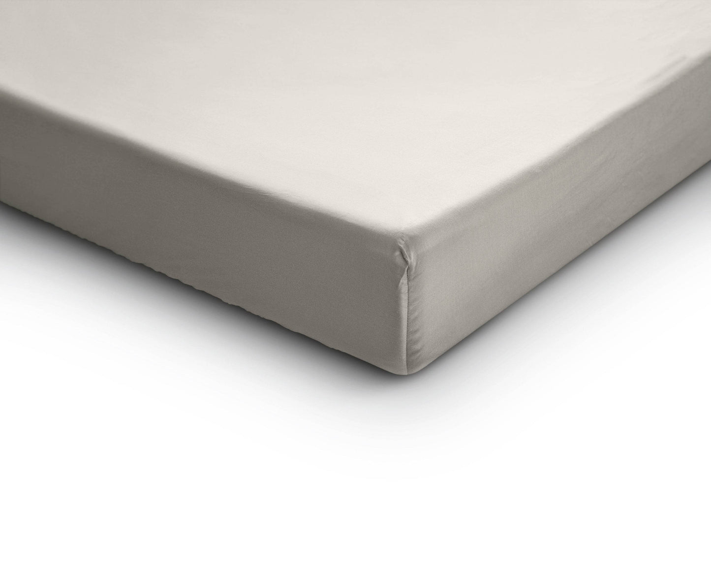 Satin Spannbettlaken Creme 140 x 200 cm - Palo24