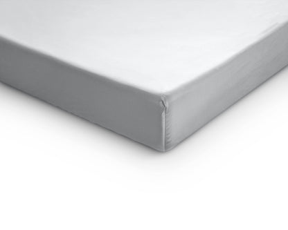 Satin Spannbettlaken Weiss 70 x 200 cm - Palo24