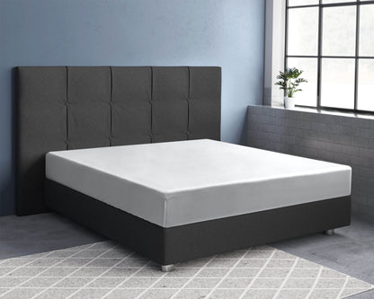 Satin Spannbettlaken Weiss 140 x 200 cm - Palo24