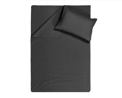 Tagesdecke Welle Schwarz 260 x 250 cm