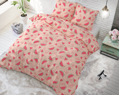 Bettbezug Sweet Watermelon rosa 240 x 220 cm - Palo24