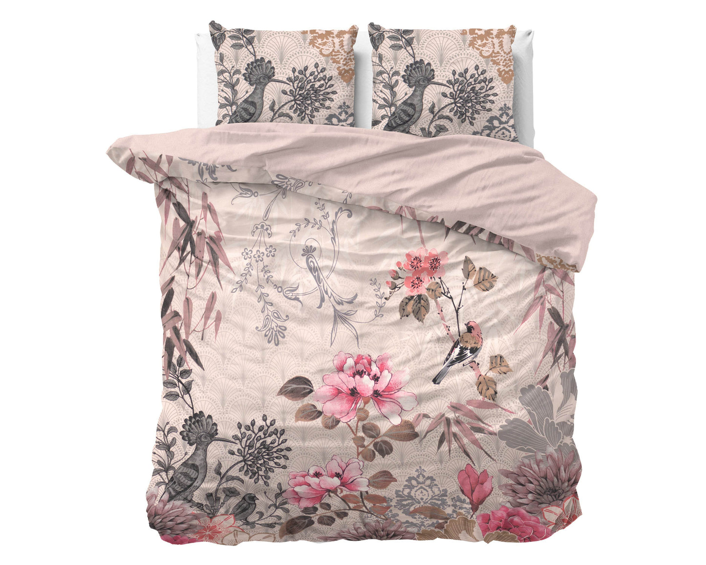 Bettbezug WILD FL Forest Charm Taupe 200 x 220 cm - Palo24