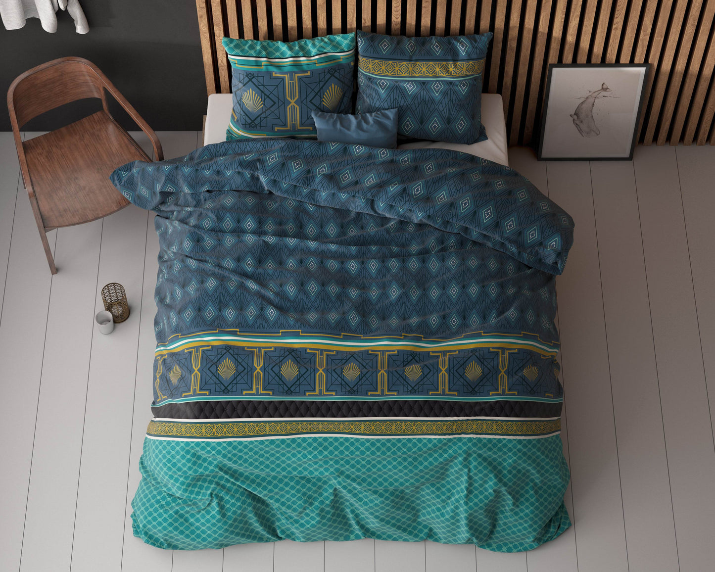 Bettbezug ST Xavier Grün 140x220 cm - Palo24