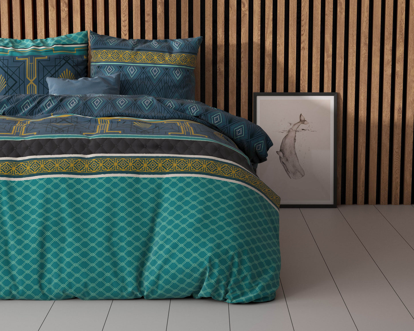 Bettbezug ST Xavier Grün 140x220 cm - Palo24