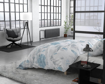 Bettbezug Iven blau 240 x 220 cm - Palo24