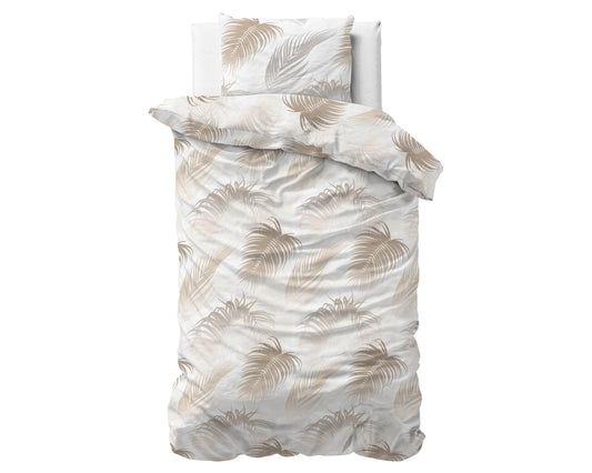 Bettbezug Jayda Taupe 140 x 220 cm - Palo24