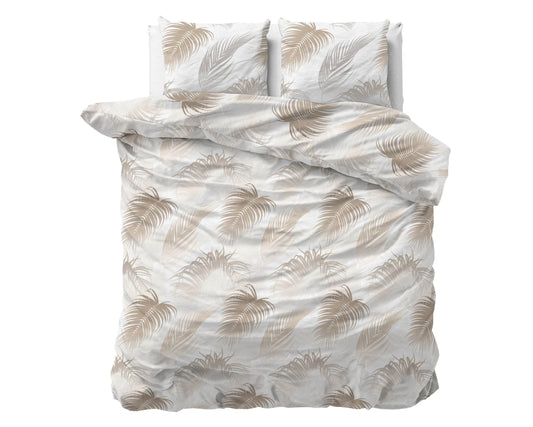 Bettbezug Jayda Taupe 240 x 220 cm - Palo24