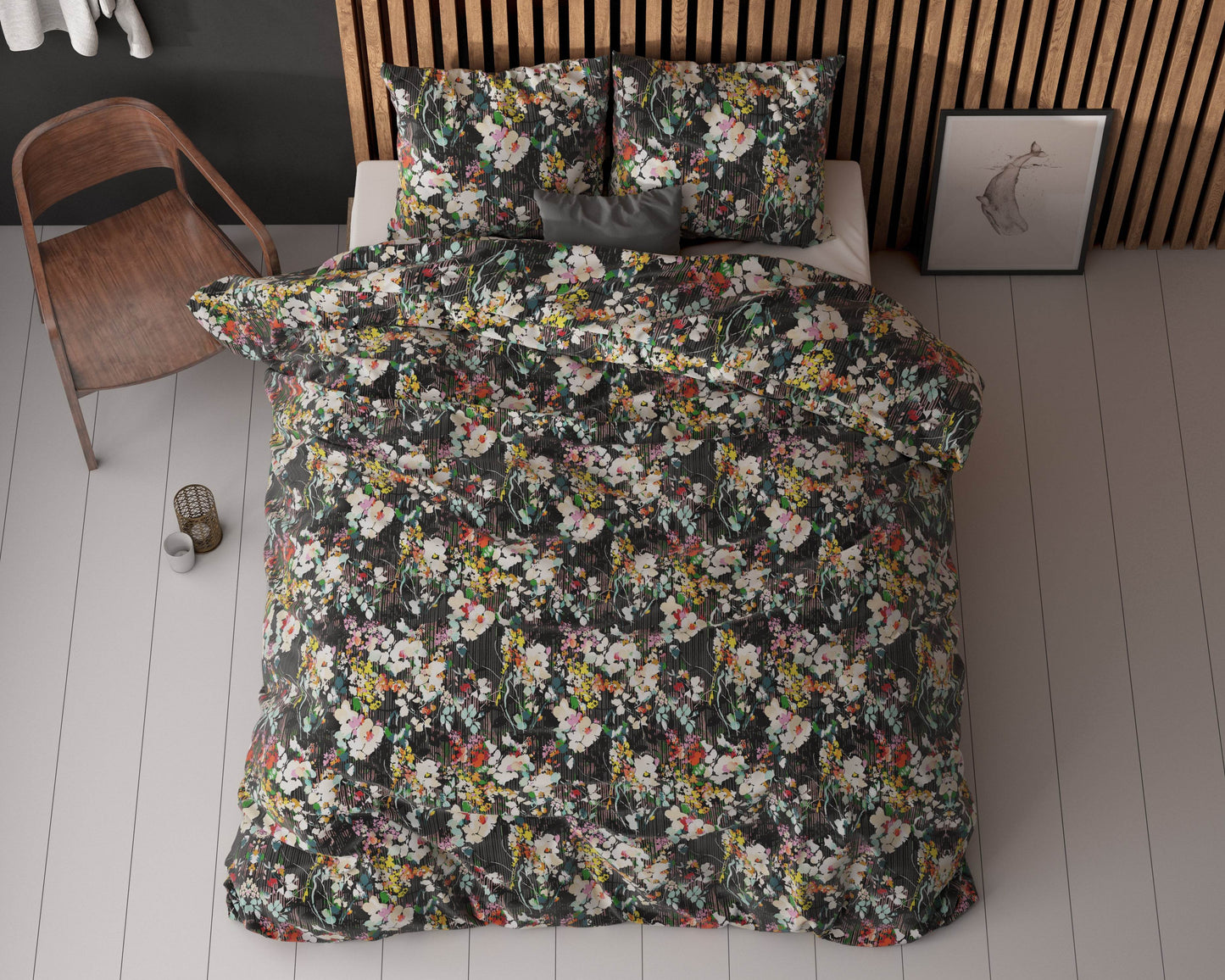 Bettbezug Jolisa 2 Schwarz 140x220 cm - Palo24