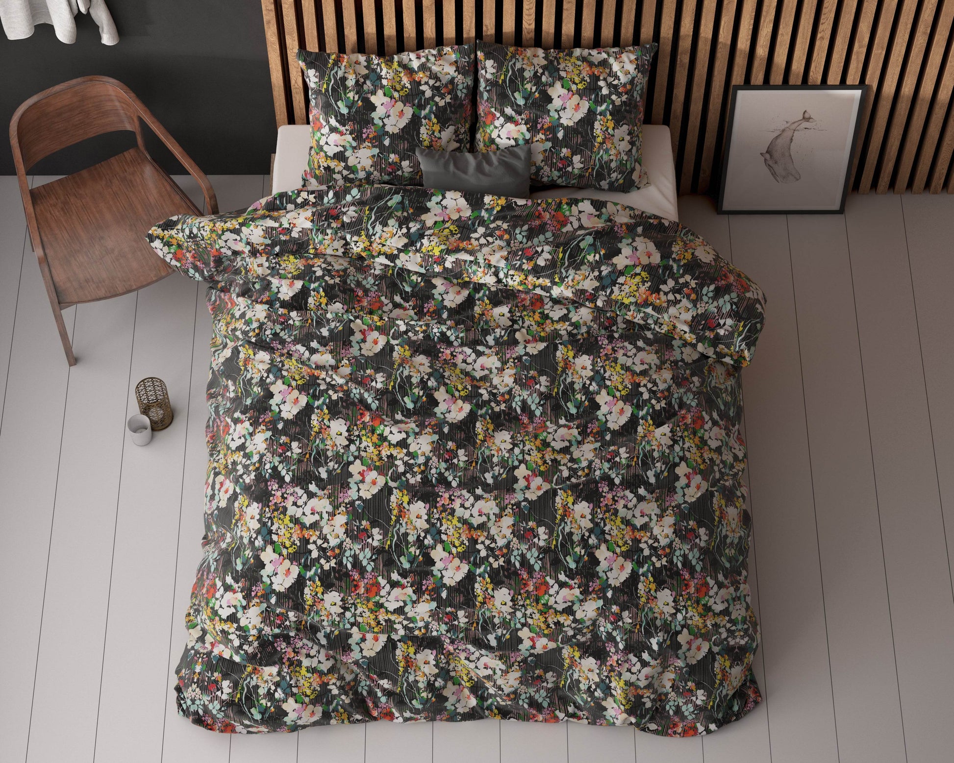 Bettbezug Jolisa 2 Schwarz 140x220 cm - Palo24