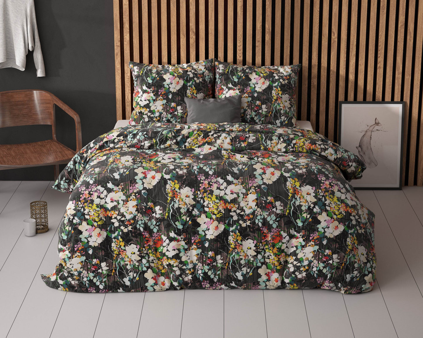 Bettbezug Jolisa 2 Schwarz 200x220 cm - Palo24