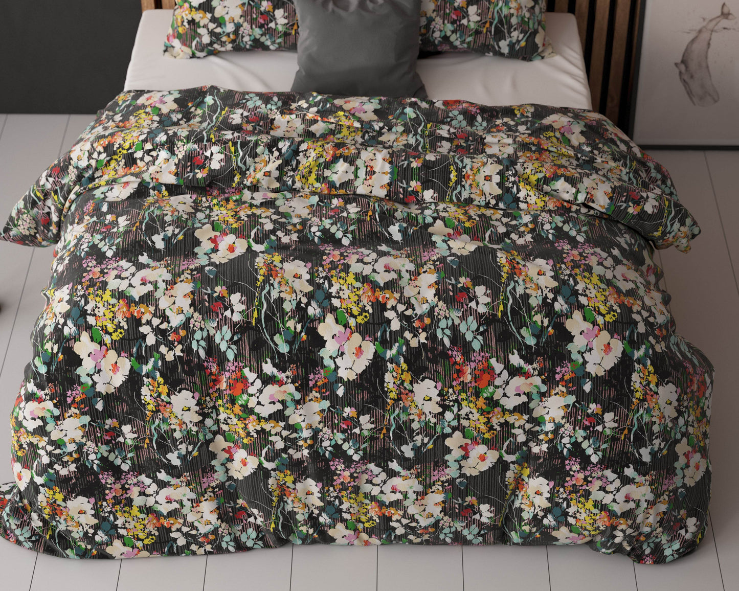 Bettbezug Jolisa 2 Schwarz 200x220 cm - Palo24