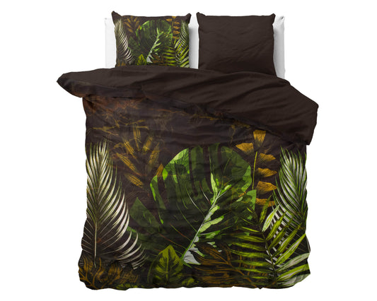 Bettbezug Jungle Art 2 Taupe 200 x 220 cm - Palo24