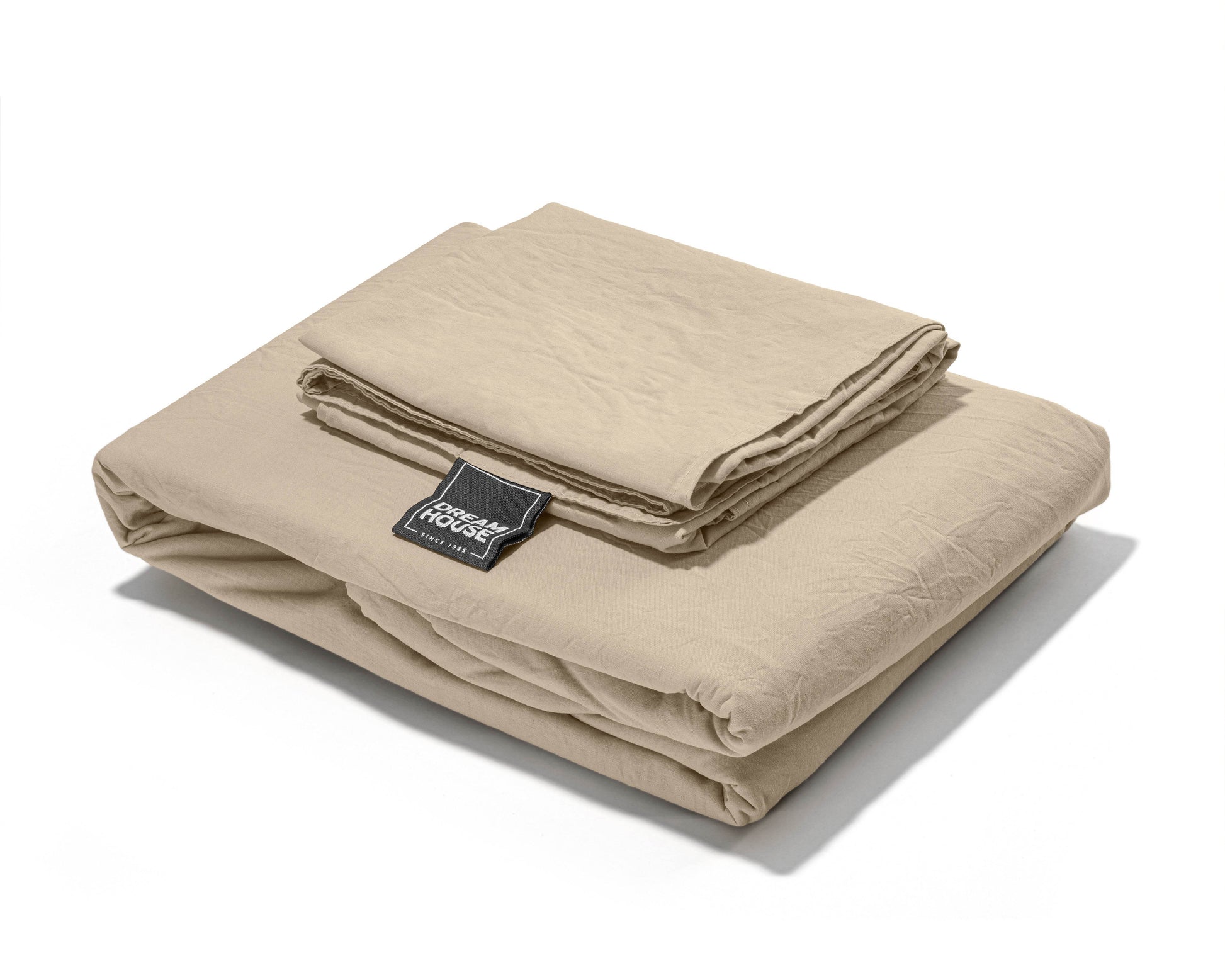 Bettbezug Stone Washed Sand 135 x 200 cm - Palo24