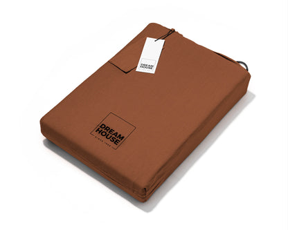 Bettbezug Stone Washed Braun 135 x 200 cm - Palo24