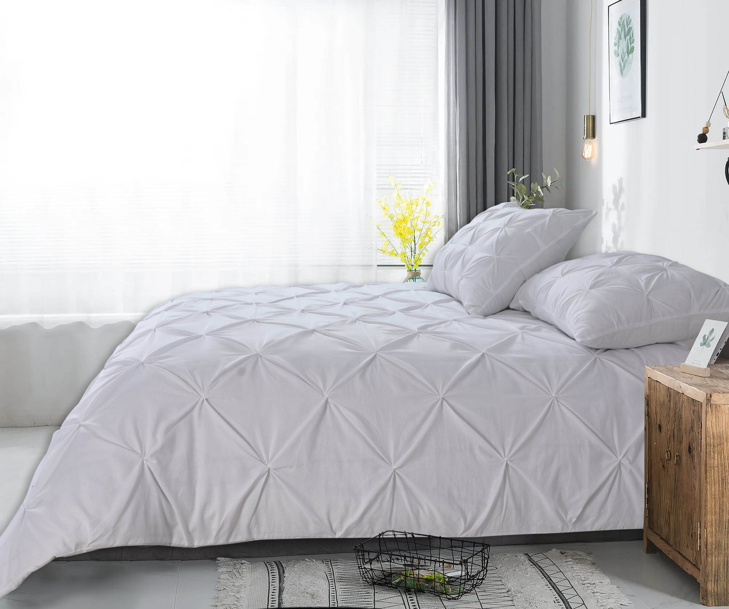 Bettbezug Salvador Weiss 240 x 220 cm - Palo24