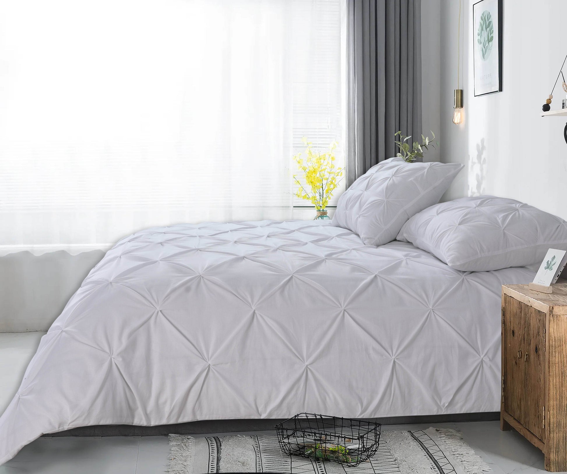 Bettbezug Salvador Weiss 200 x 220 cm - Palo24