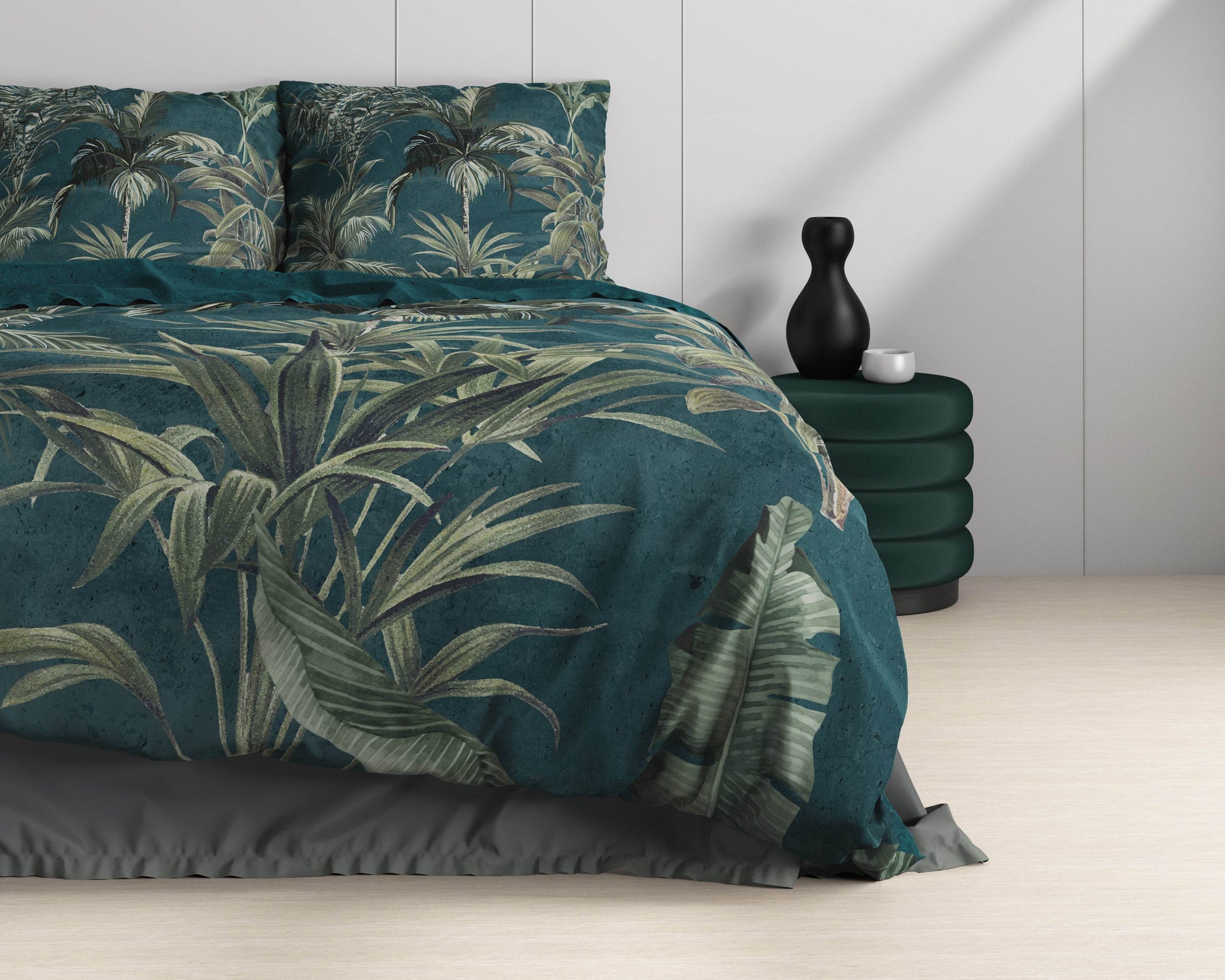 Bettbezug Iris Grün 140 x 220 cm - Palo24