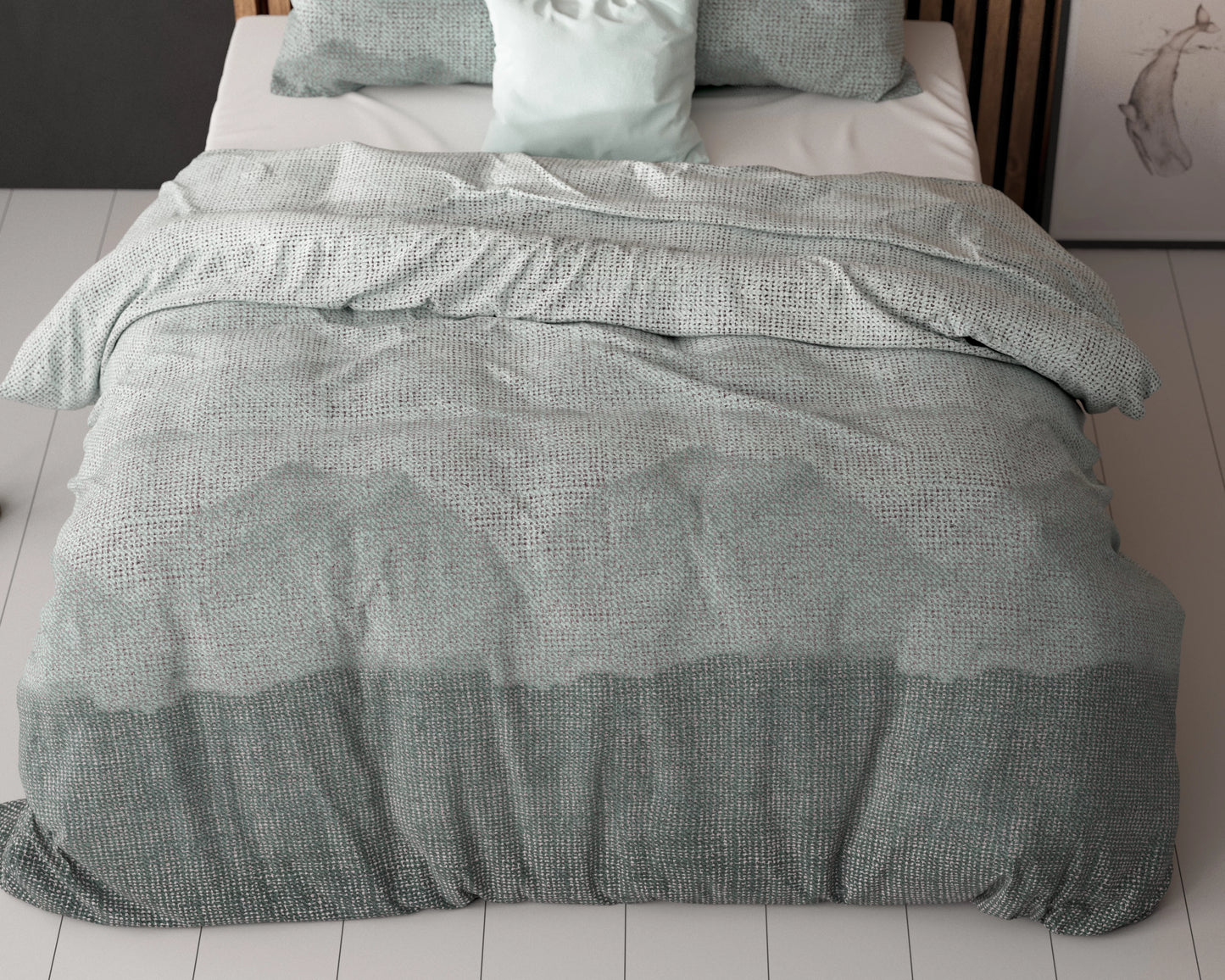 Lulian Sea Blue Bettbezug