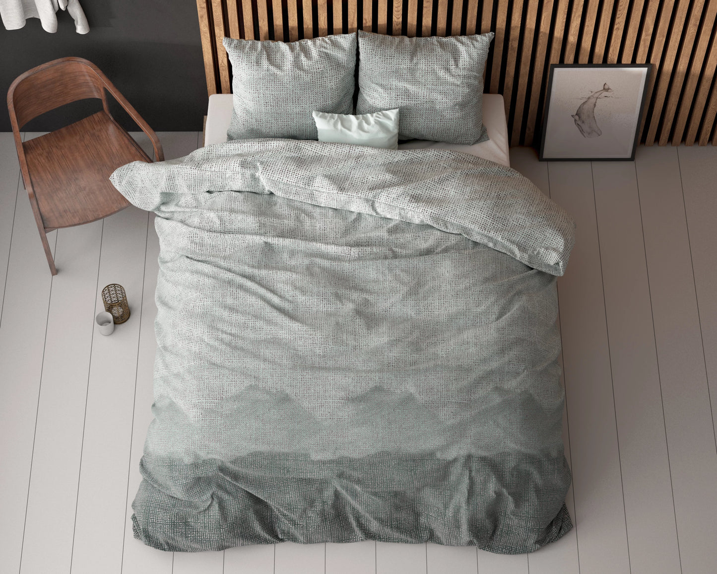 Lulian Sea Blue Bettbezug