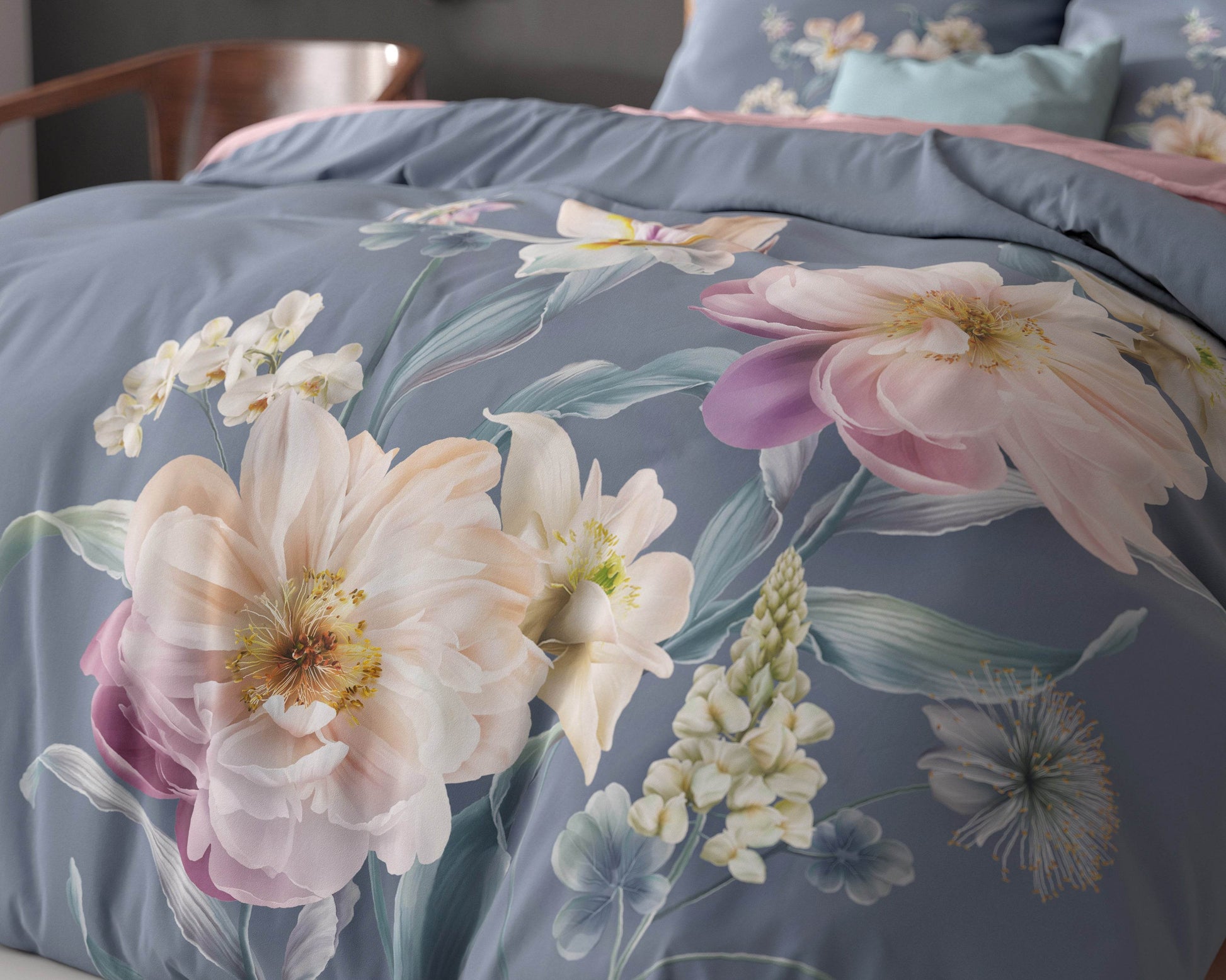 Bettbezug Gigi blau 200 x 200/220 cm - Palo24