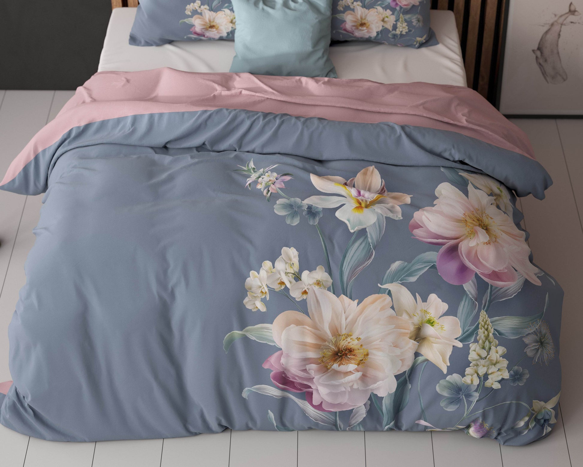 Bettbezug Gigi blau 200 x 200/220 cm - Palo24