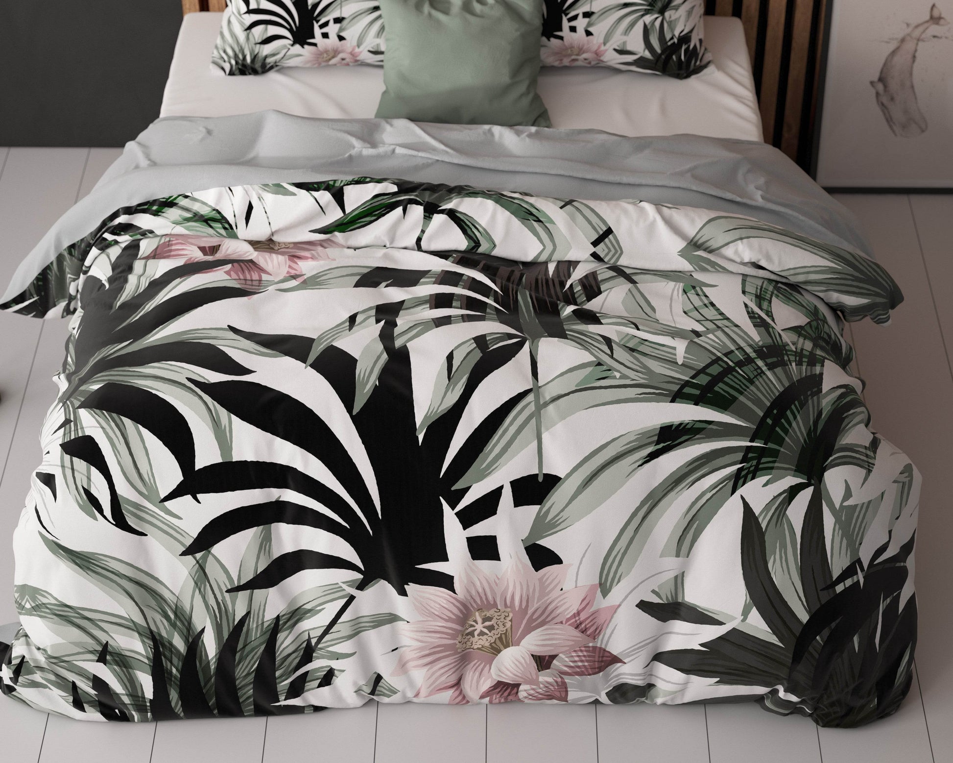 Bettbezug Suzette Weiss 200 x 200/220 cm - Palo24