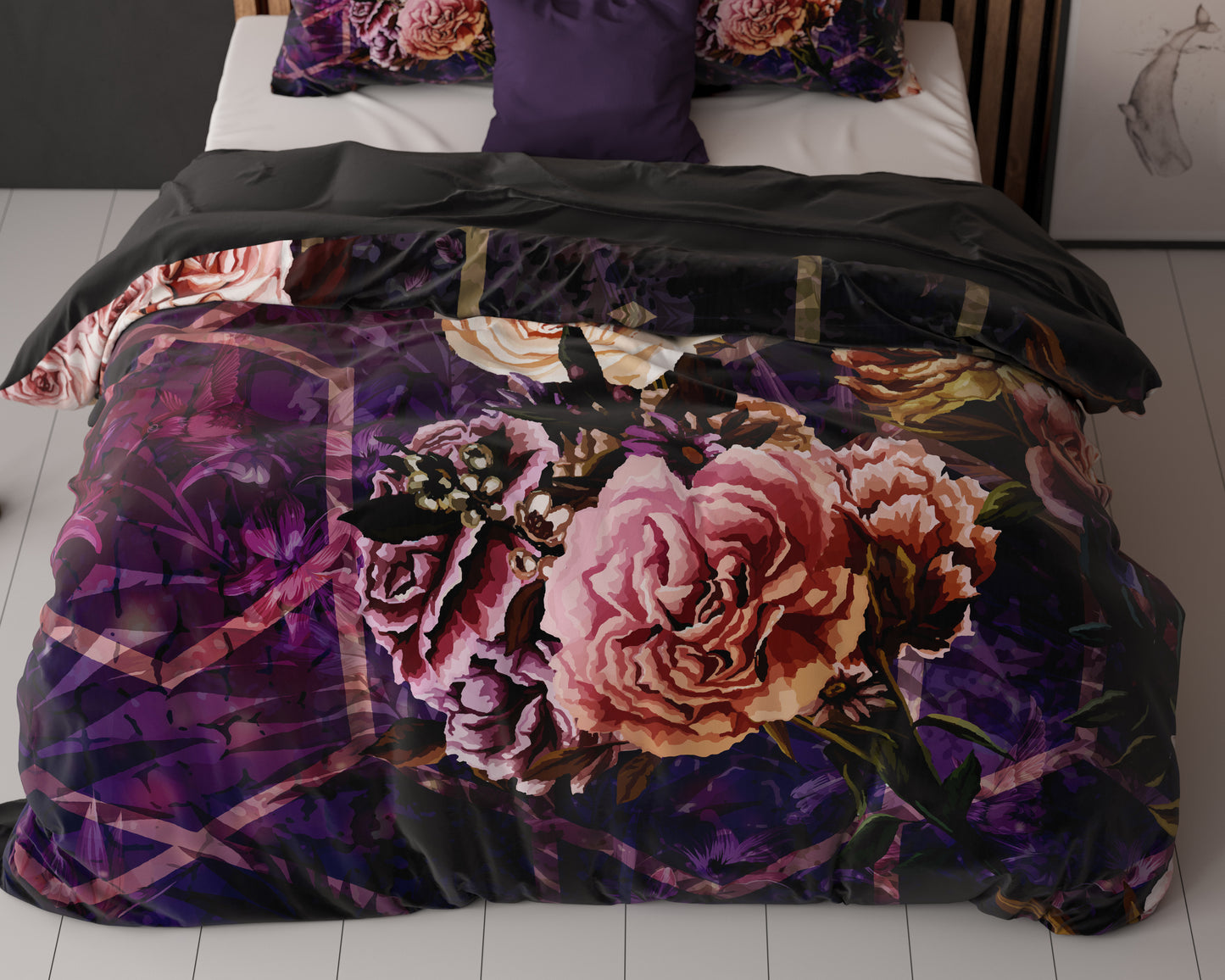 Bettbezug Marise Lila 240 x 200/220 cm