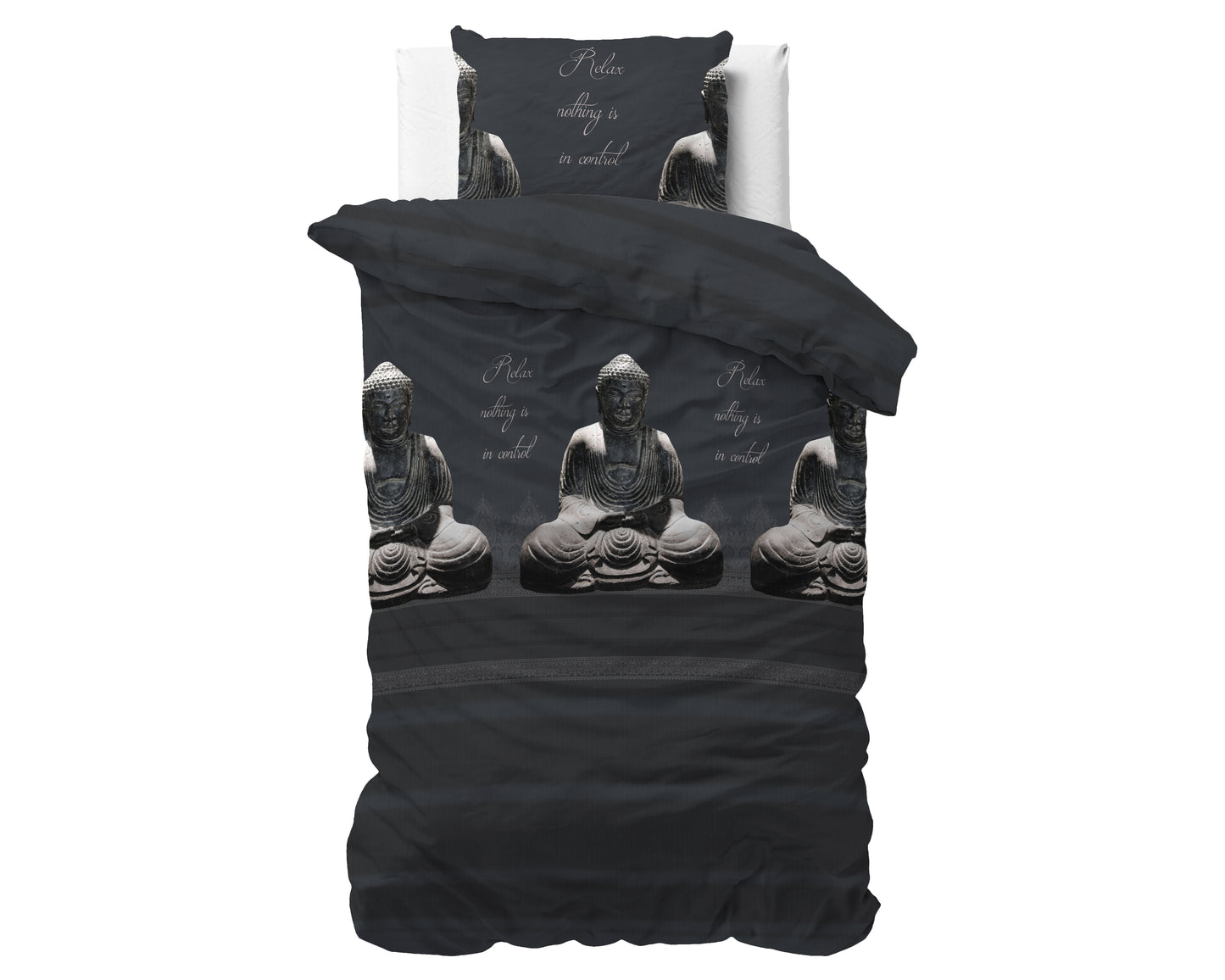 Bettbezug Buddha Anthrazit 140 x 200/220 cm