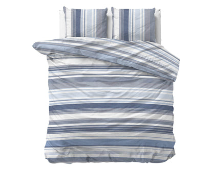 Bettbezug Stripy blau 200 x 200/220 cm - Palo24