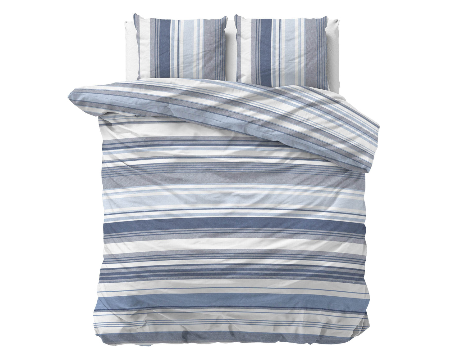 Bettbezug Stripy blau 240 x 200/220 cm - Palo24