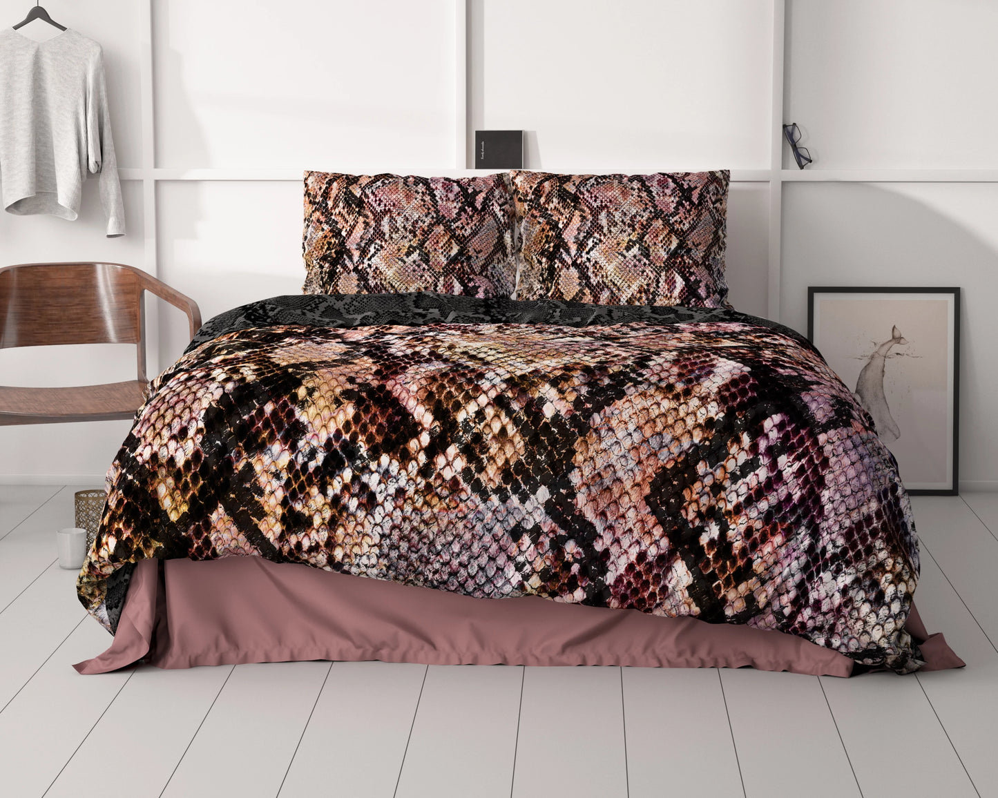 Bettbezug Martina 240x200/220 cm Schwarz