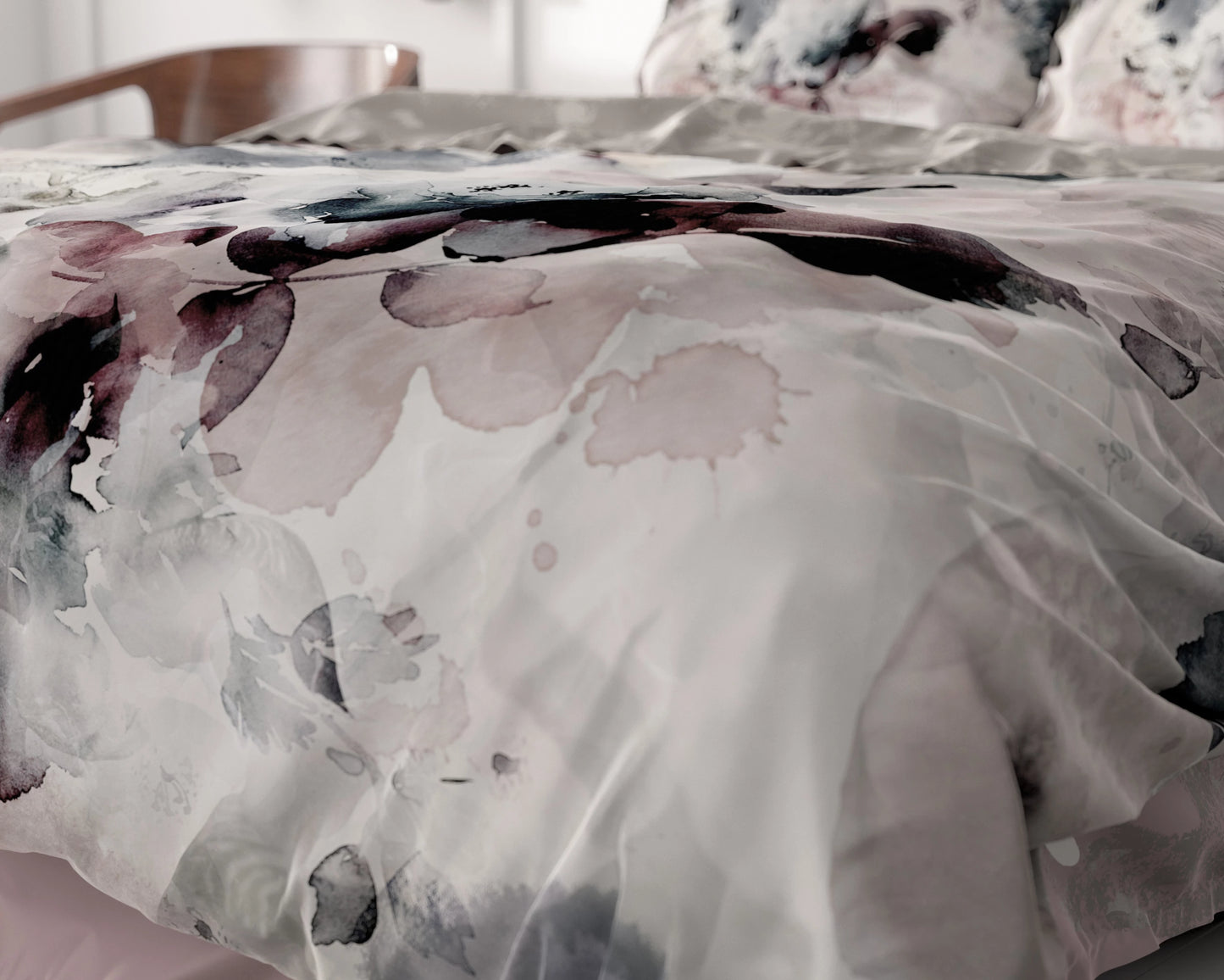 Flor Grau Bettbezug 240x200/220 cm