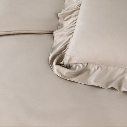 Bettbezug Ruffles Taupe 140 x 200/220 cm