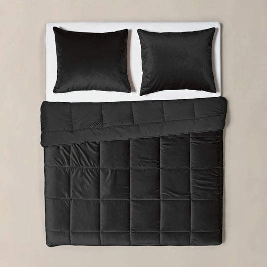 Lazy Velvet Bettdecke Schwarz