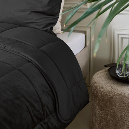 Lazy Velvet Bettdecke Schwarz