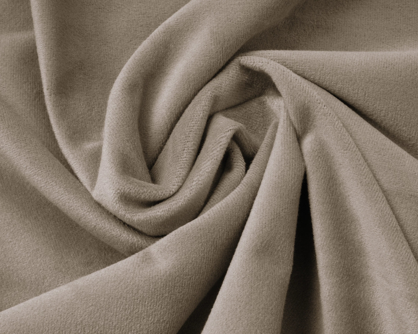 Samt-Spannbettlaken Taupe/Grau