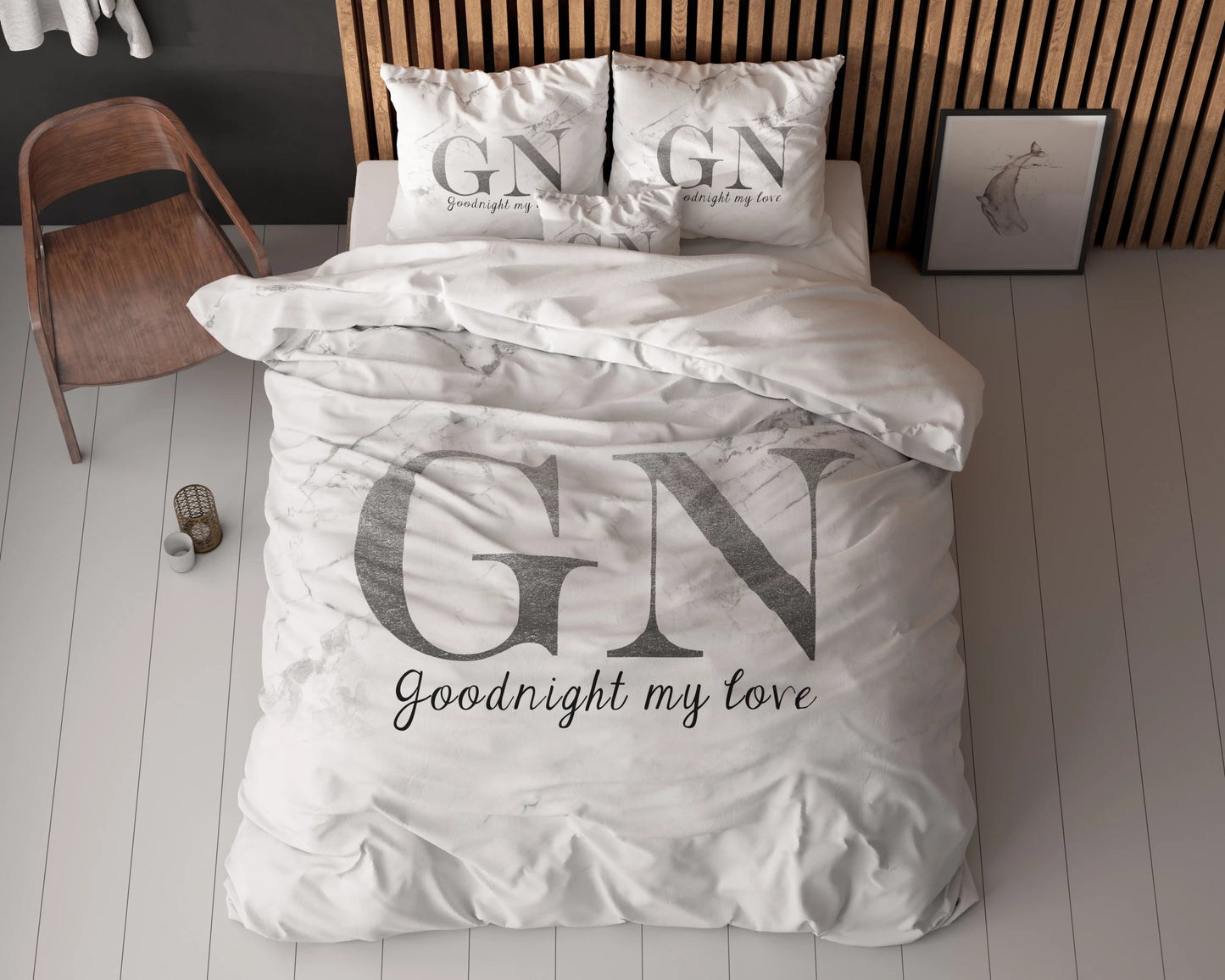 Goodnight Bettbezug Silber