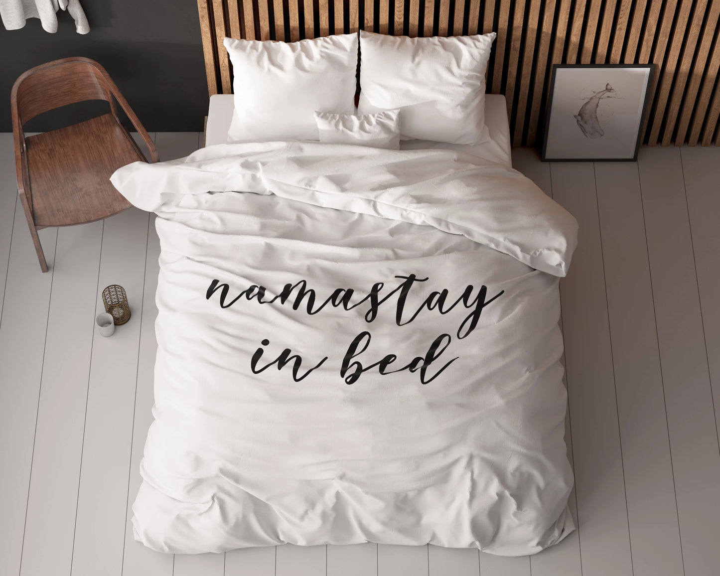 Namastay Bettbezug 140x220 cm Weiss