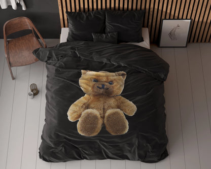 Brave Teddy Bettbezug 140x200/220 cm Schwarz