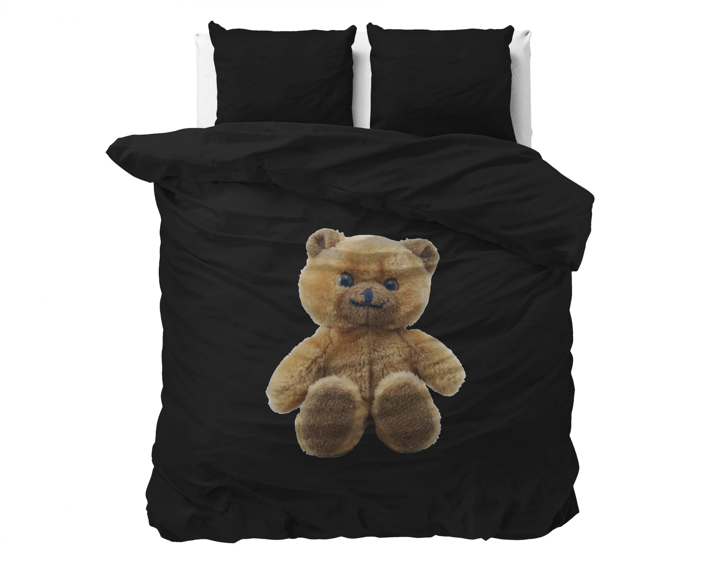 Brave Teddy Bettbezug Schwarz