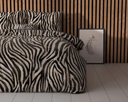 Zebra icon Bettbezug Schwarz