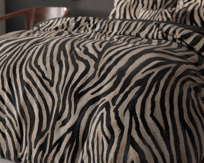 Zebra icon Bettbezug Schwarz