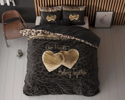 Two Love Bettbezug 240x200/220 cm Schwarz
