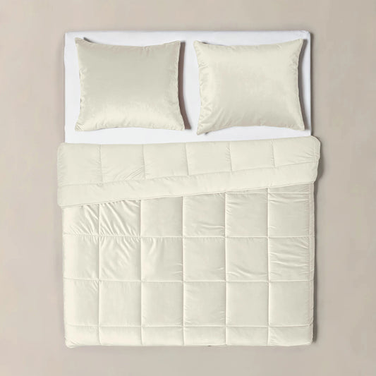 Lazy Velvet Bettdecke  240x200 cm Creme