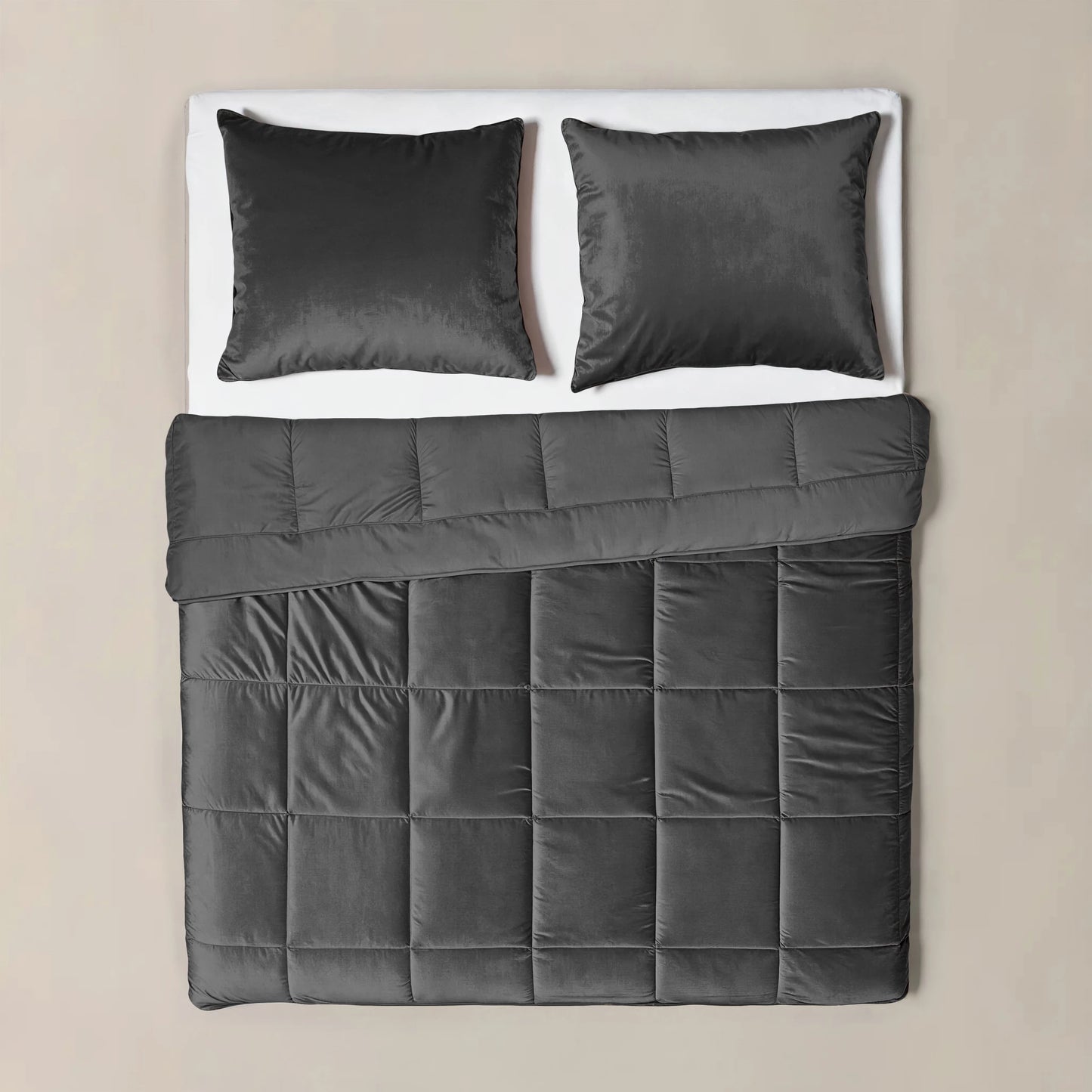 Lazy Velvet Bettdecke Anthrazit